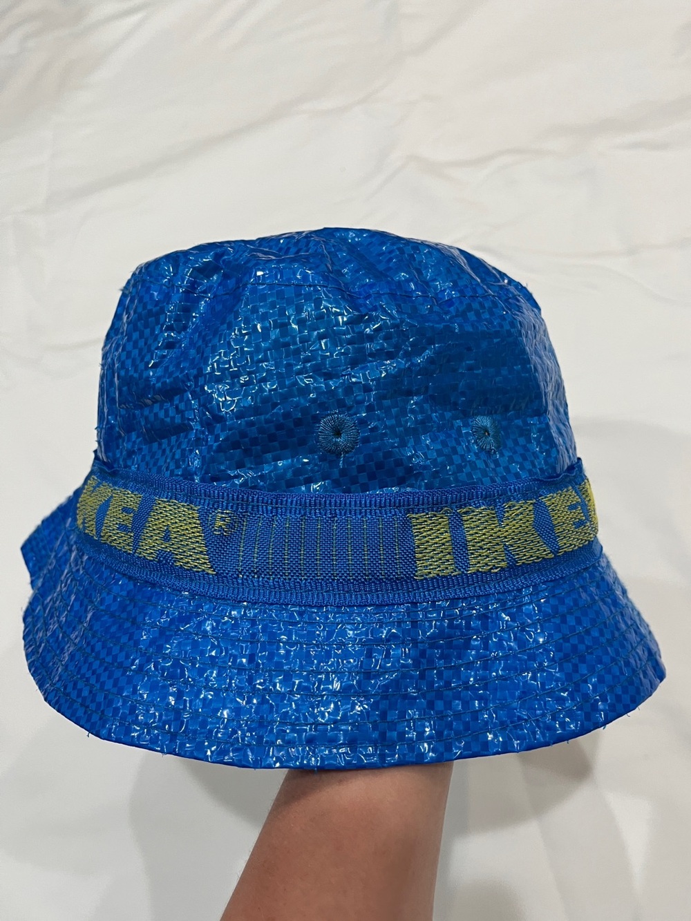 IKEA Blue Bucket Hat โ Recycled Bag Material